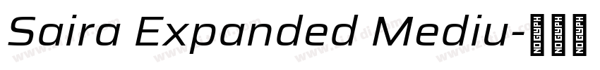 Saira Expanded Mediu字体转换
